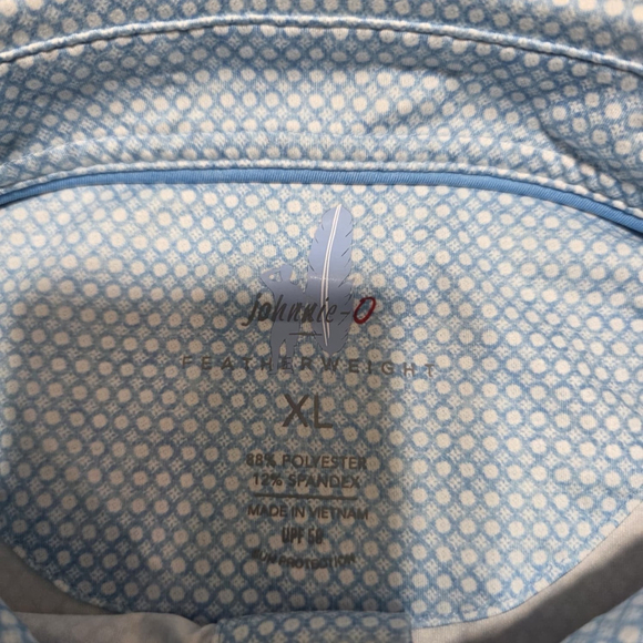 Johnny-O TPC Deere Run Golf Polo Shirt XL Blue Performance Stretch - Picture 5 of 9